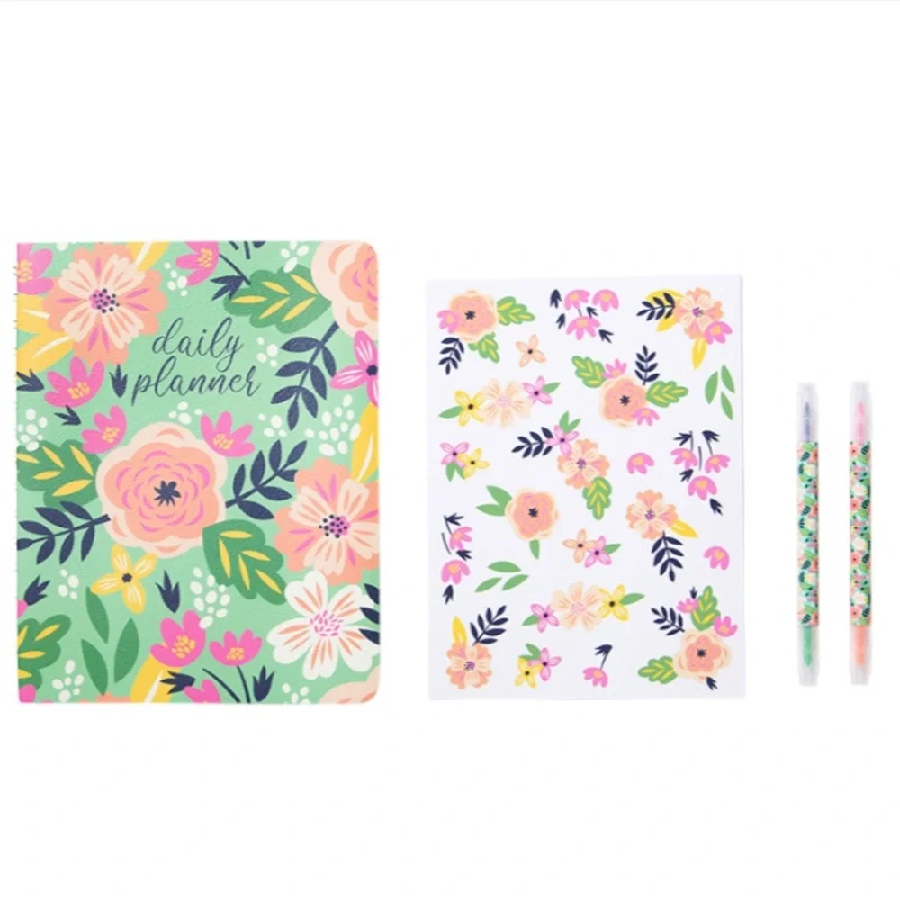 Steel Mill and Company Floral Undated Daily Planner